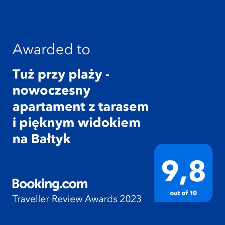 Tuz Przy Plazy - Nowoczesny Apartament Z Tarasem I Pieknym Widokiem Na Baltyk Großmöllen Exterior foto